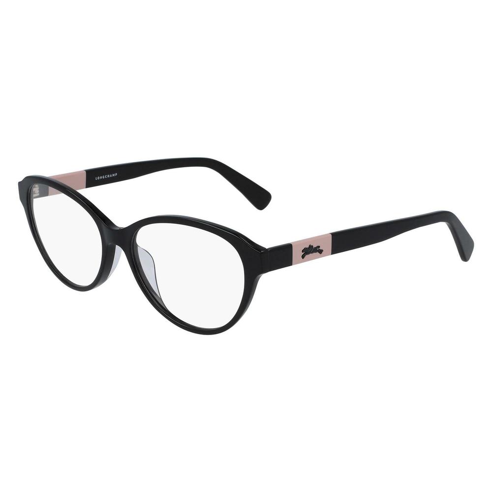 NEW LONGCHAMP LO 2656 001 Black & Pink Eyeglasses 53/15/140 with Longchamp Case